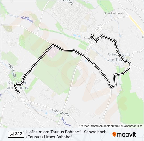 812 Bus Line Map