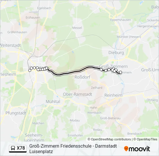 X78 Bus Line Map