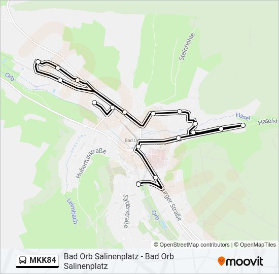 MKK84 Bus Line Map