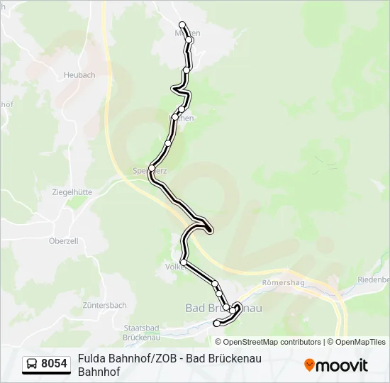 8054 Bus Line Map