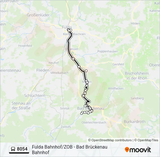 8054 Bus Line Map