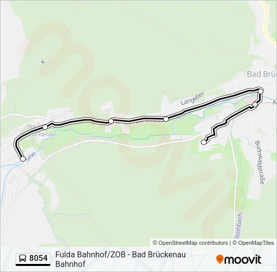 8054 Bus Line Map