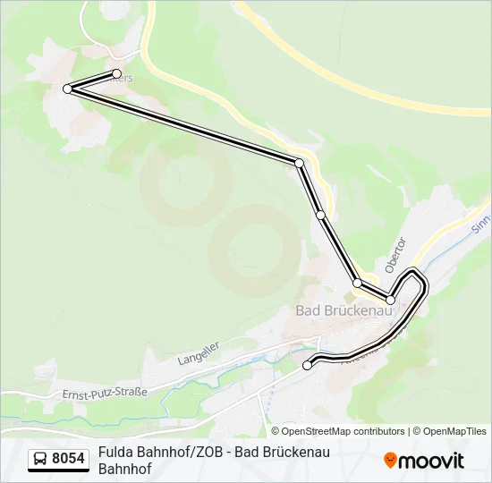8054 Bus Line Map