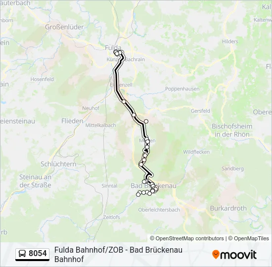 8054 Bus Line Map
