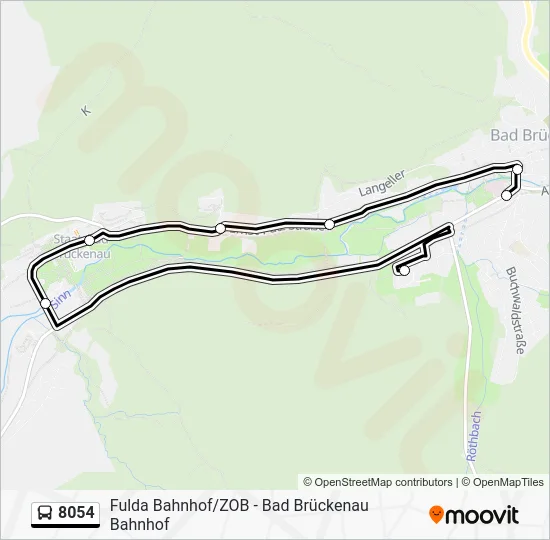 Автобус 8054: карта маршрута
