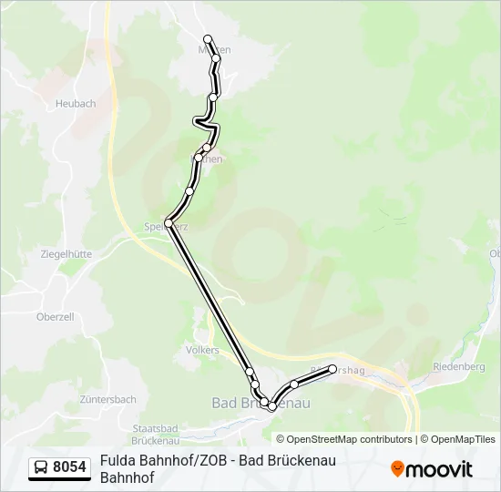8054 Bus Line Map