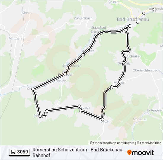 8059 Bus Line Map