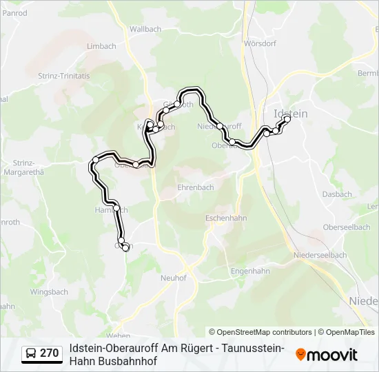 270 Bus Line Map