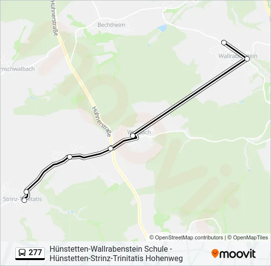 277 Bus Line Map