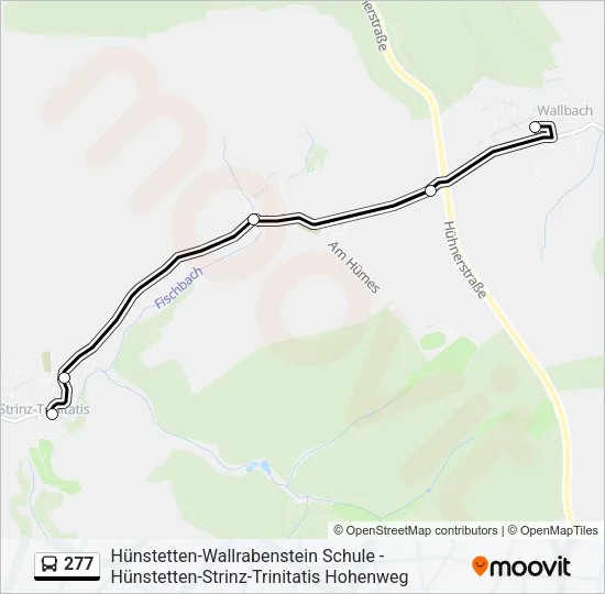 277 Bus Line Map