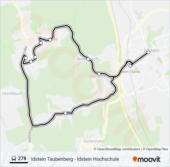 278 Bus Line Map