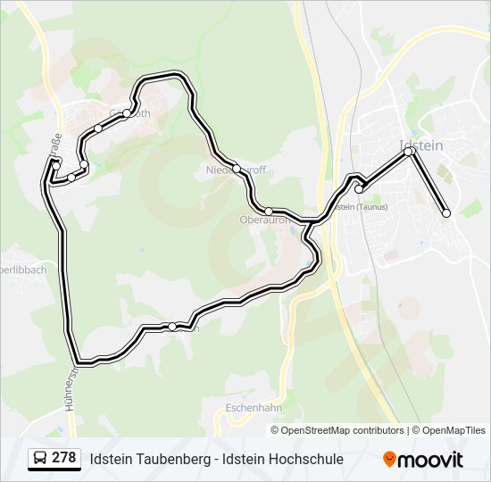 278 Bus Line Map
