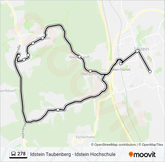 278 Bus Line Map