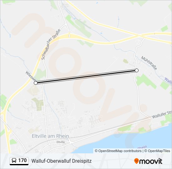 170 Bus Line Map