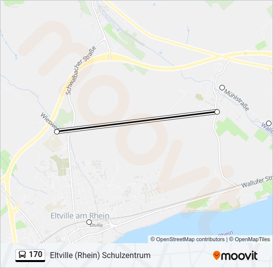 170 Bus Line Map
