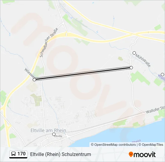 170 Bus Line Map