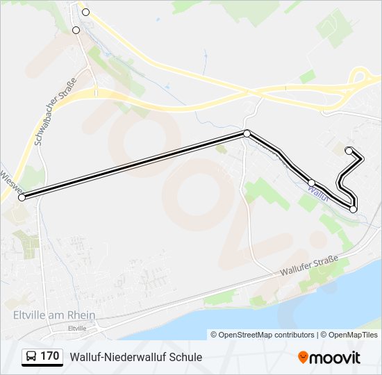170 Bus Line Map