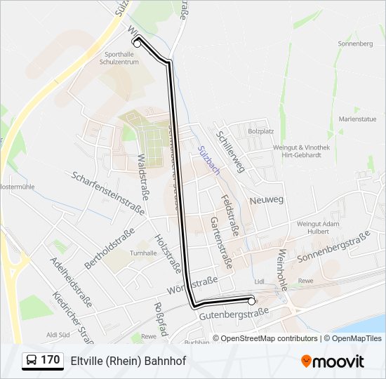 170 Bus Line Map