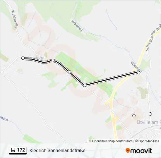 172 Bus Line Map