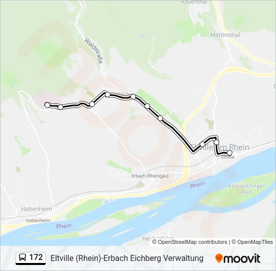 172 Bus Line Map