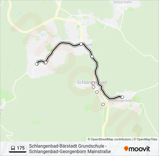 175 Bus Line Map