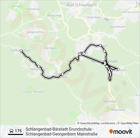175 Bus Line Map