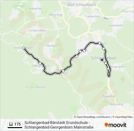 175 Bus Line Map