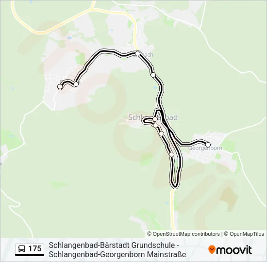 175 Bus Line Map