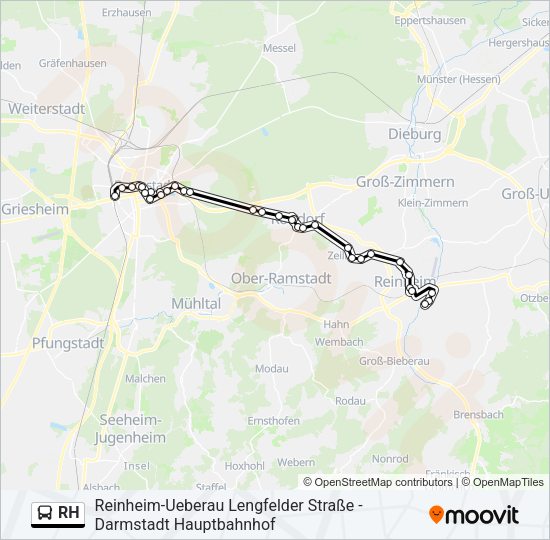 RH Bus Line Map