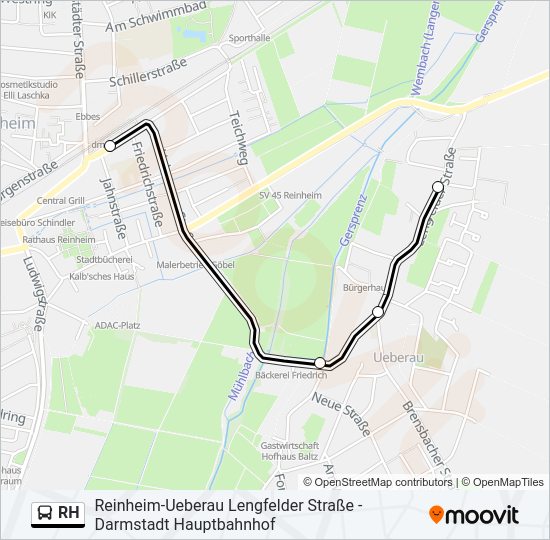 RH Bus Line Map
