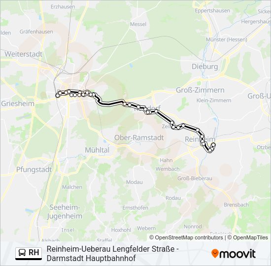 RH Bus Line Map