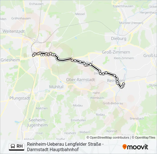 RH Bus Line Map