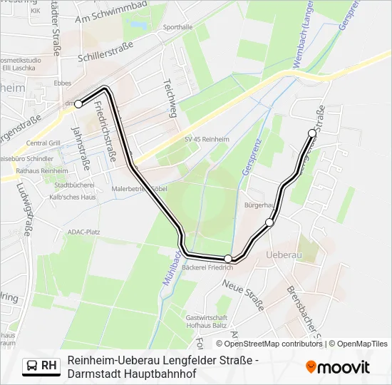 RH Bus Line Map