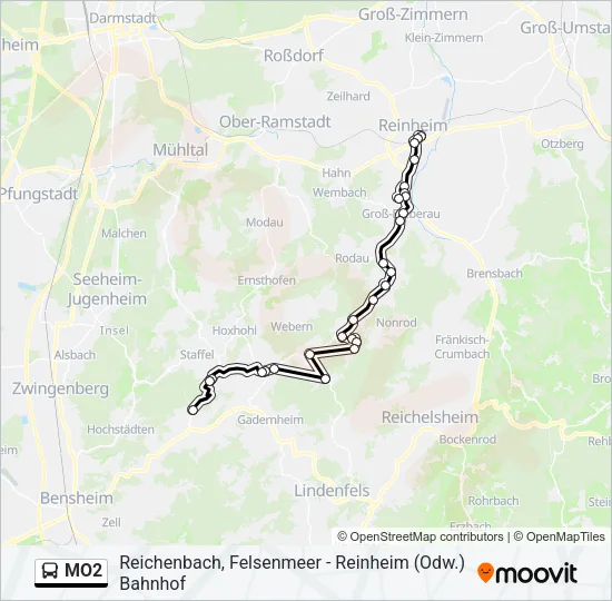 MO2 Bus Line Map