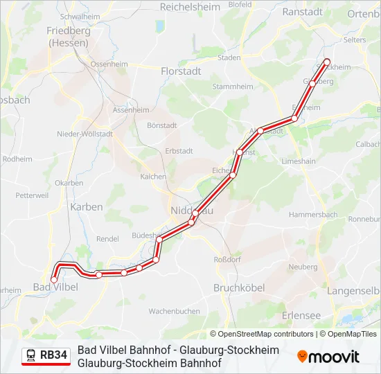 RB34 Train Line Map