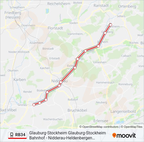 RB34 Train Line Map