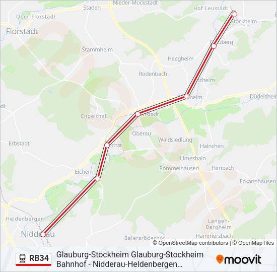 RB34 Train Line Map