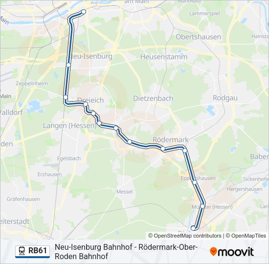 RB61 Train Line Map