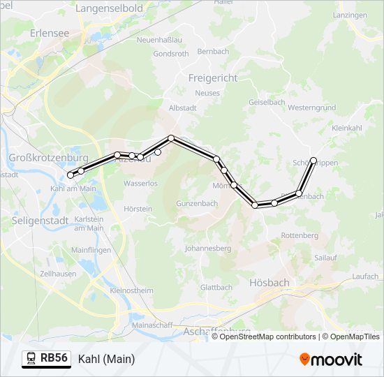 RB56 Train Line Map