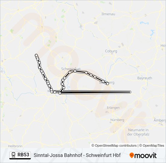 RB53 Train Line Map