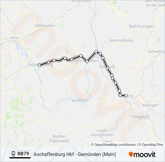 RB79 Train Line Map