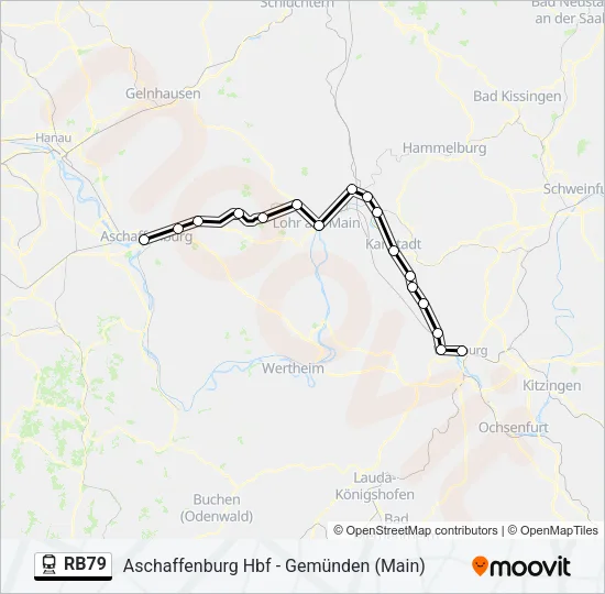 RB79 Train Line Map