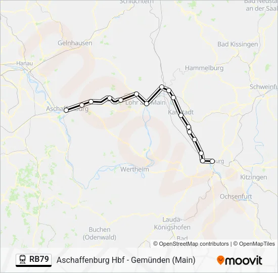 RB79 Train Line Map