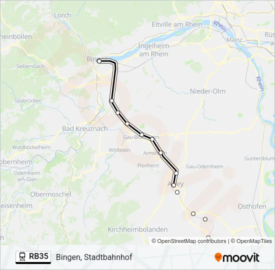 RB35 Train Line Map