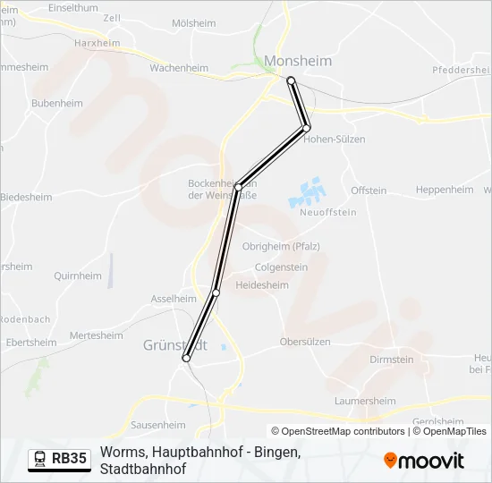 RB35 Train Line Map