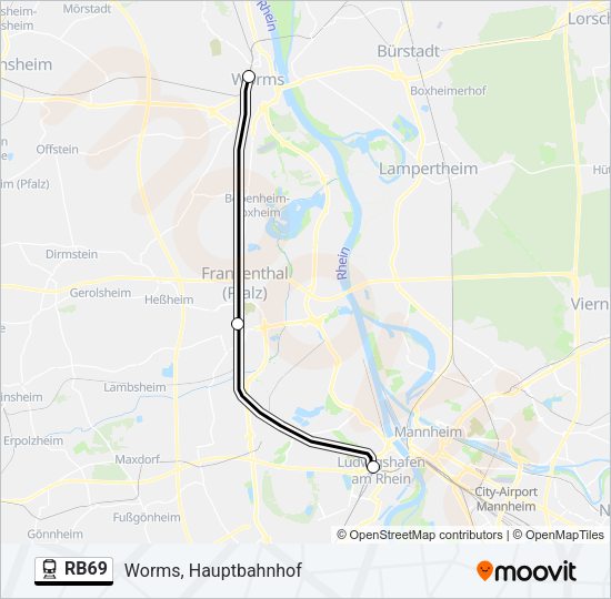 RB69 Train Line Map