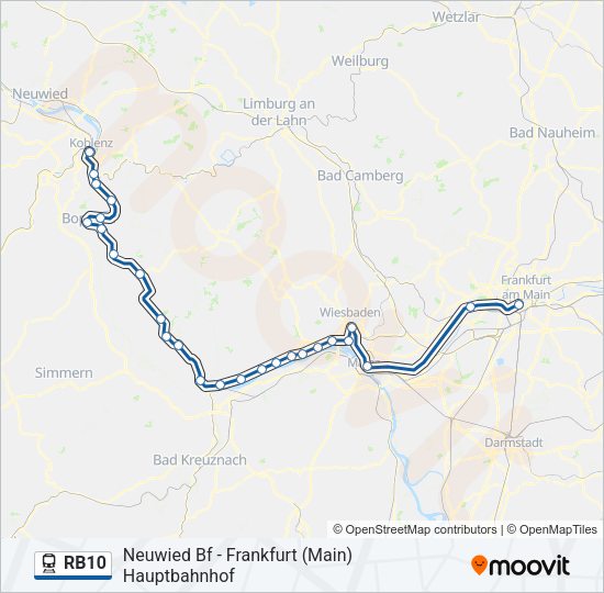 RB10 Train Line Map