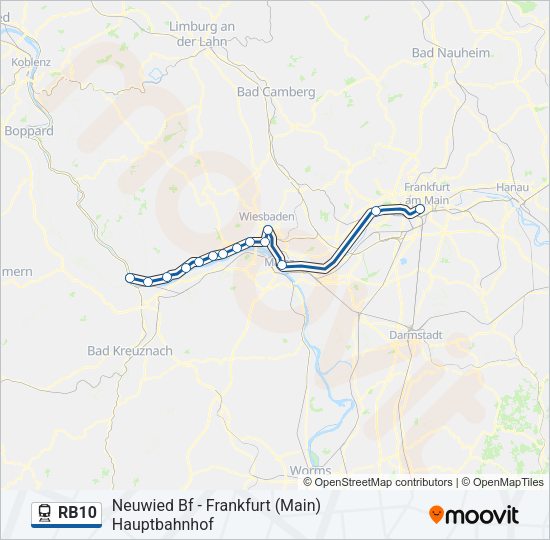RB10 Train Line Map