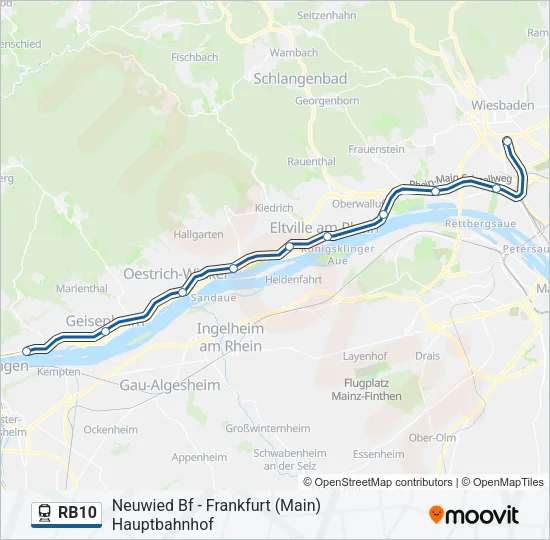 RB10 Train Line Map