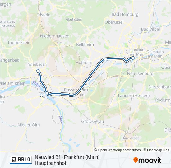 RB10 Train Line Map